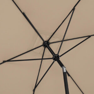 Parasol ogrodowy prostokątny uchylny z korbką 200 x 300 cm szarobrązowy 19 Parasol ogrodowy prostokątny uchylny z korbką 200 x 300 cm szarobrązowy - obrazek 9