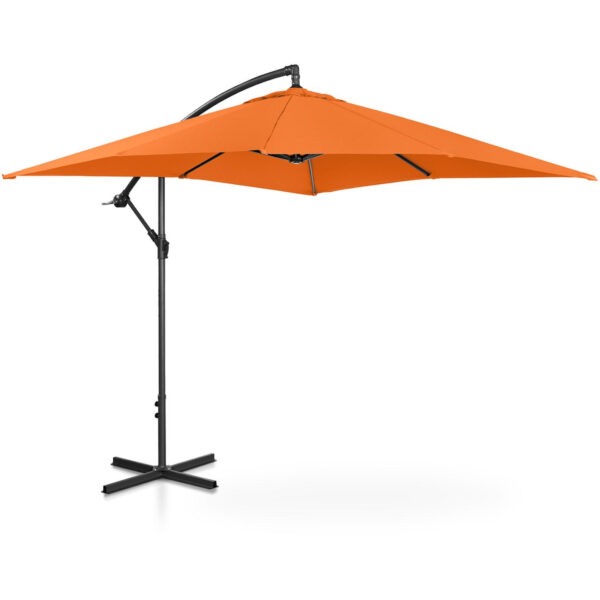 Parasol ogrodowy na wysięgniku kwadratowy 250 x 250 cm pomarańczowy 4 10250550 2