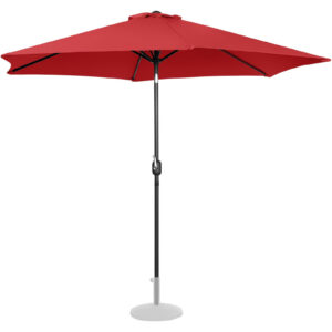Parasol ogrodowy okrągły duży uchylny z korbką śr. 300 cm czerwony 14 Parasol ogrodowy okrągły duży uchylny z korbką śr. 300 cm czerwony - obrazek 4