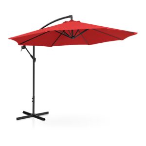 Parasol ogrodowy na wysięgniku okrągły uchylny śr. 300 cm czerwony 14 Parasol ogrodowy na wysięgniku okrągły uchylny śr. 300 cm czerwony - obrazek 4