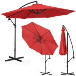 10250555 parasol ogrodowy na wysiegniku okragly uchylny sr 300 cm czerwony ean 4062859088444 hurtownia sklep