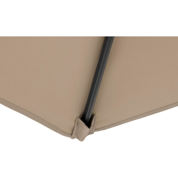 Parasol ogrodowy okrągły duży uchylny z korbką śr. 300 cm szarobrązowy 10 10250557 9