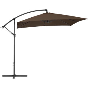 Parasol ogrodowy na wysięgniku kwadratowy 250 x 250 cm brązowy 16 Parasol ogrodowy na wysięgniku kwadratowy 250 x 250 cm brązowy - obrazek 6