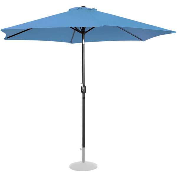 Parasol ogrodowy okrągły duży uchylny z korbką śr. 300 cm niebieski 3 10250559 2