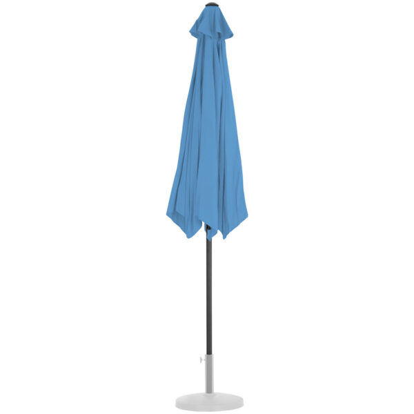 Parasol ogrodowy okrągły duży uchylny z korbką śr. 300 cm niebieski 5 10250559 4