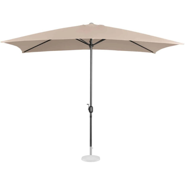 Parasol ogrodowy prostokątny z korbką 200 x 300 cm kremowy 3 10250564 3