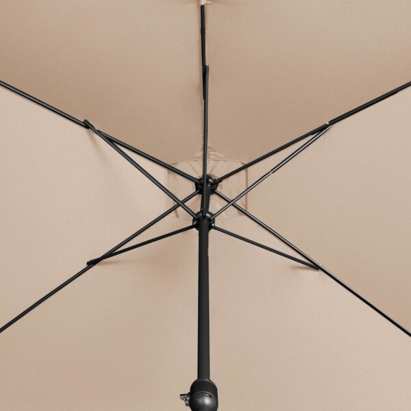 Parasol ogrodowy prostokątny z korbką 200 x 300 cm kremowy 5 10250564 5