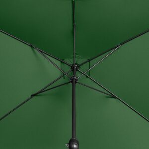 Parasol ogrodowy prostokątny z korbką 200 x 300 cm zielony 15 Parasol ogrodowy prostokątny z korbką 200 x 300 cm zielony - obrazek 6