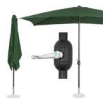 10250571 parasol ogrodowy prostokatny z korbka 200 x 300 cm zielony ean 4062859088604 hurtownia sklep