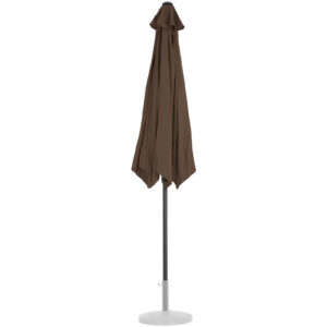 Parasol ogrodowy okrągły duży uchylny z korbką śr. 300 cm brązowy 16 Parasol ogrodowy okrągły duży uchylny z korbką śr. 300 cm brązowy - obrazek 6