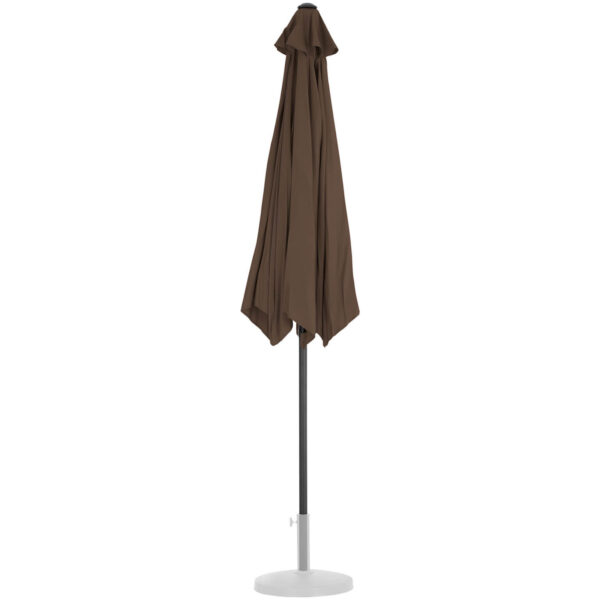 Parasol ogrodowy okrągły duży uchylny z korbką śr. 300 cm brązowy 5 10250572 4