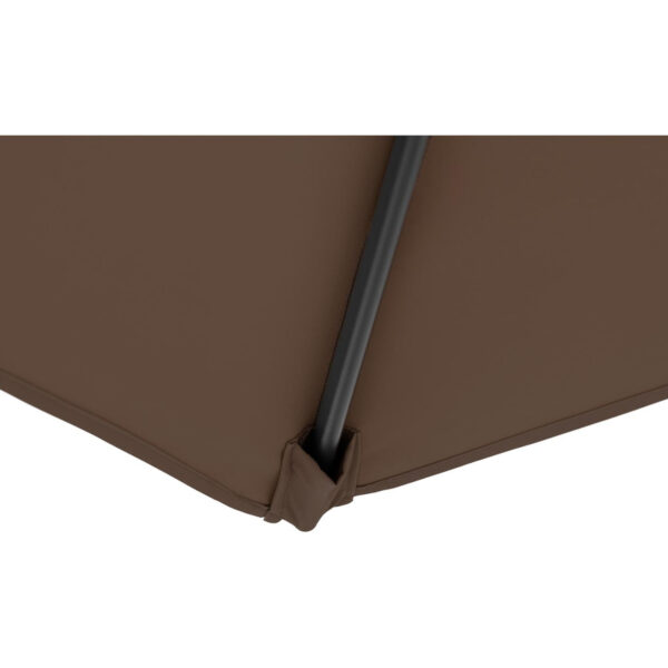 Parasol ogrodowy okrągły duży uchylny z korbką śr. 300 cm brązowy 10 10250572 9
