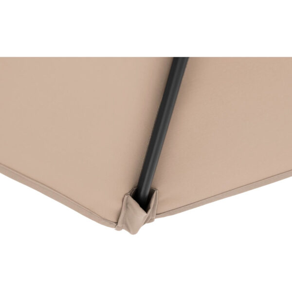 Parasol ogrodowy tarasowy okrągły uchylny z korbką śr. 270 cm kremowy 10 10250583 9