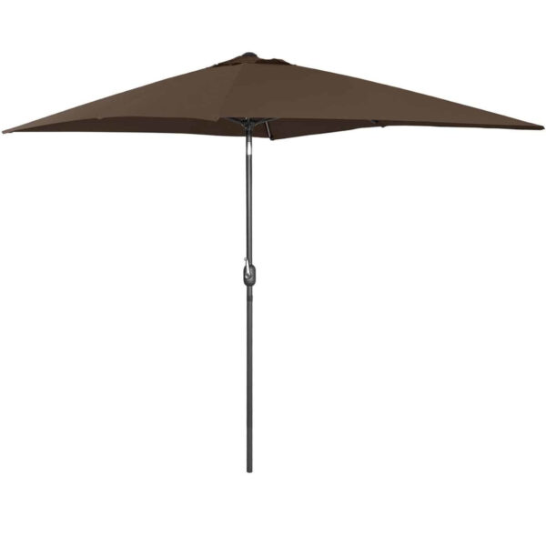 Parasol ogrodowy prostokątny uchylny z korbką 200 x 300 cm brązowy 4 10250585 2