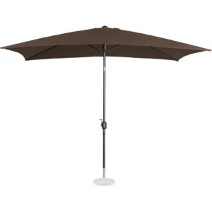 Parasol ogrodowy prostokątny uchylny z korbką 200 x 300 cm brązowy 16 Parasol ogrodowy prostokątny uchylny z korbką 200 x 300 cm brązowy - obrazek 6