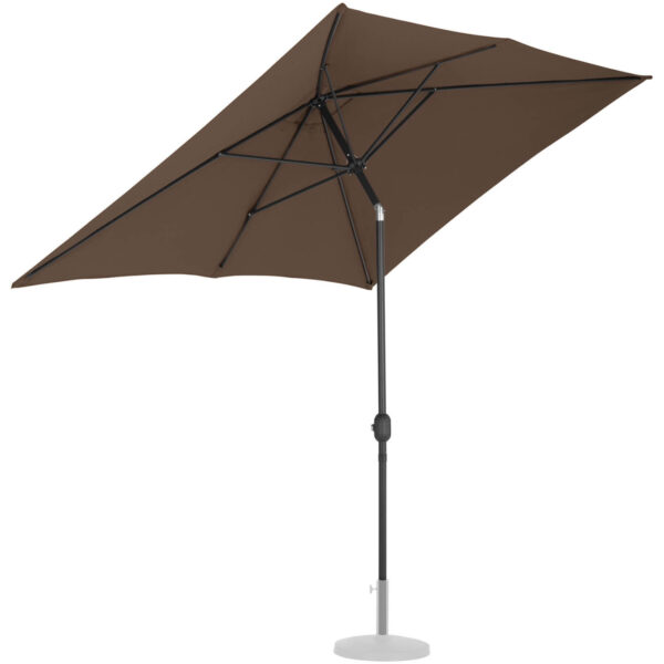 Parasol ogrodowy prostokątny uchylny z korbką 200 x 300 cm brązowy 6 10250585 4