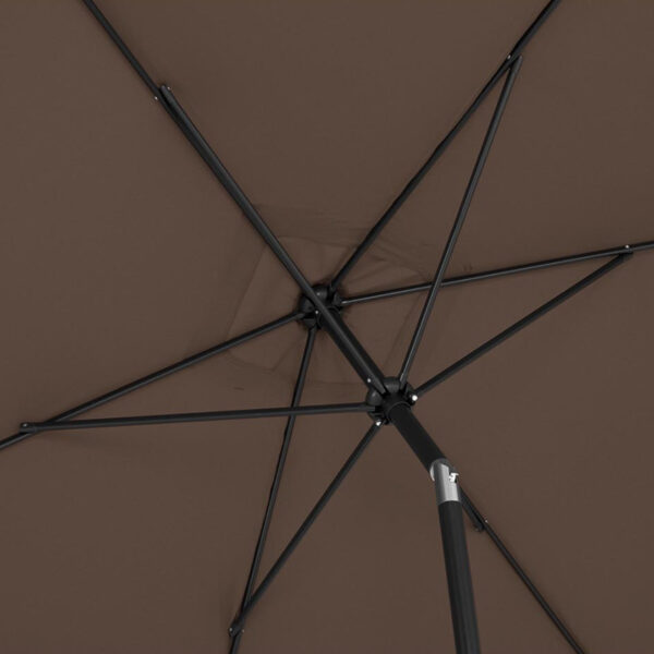 Parasol ogrodowy prostokątny uchylny z korbką 200 x 300 cm brązowy 8 10250585 6