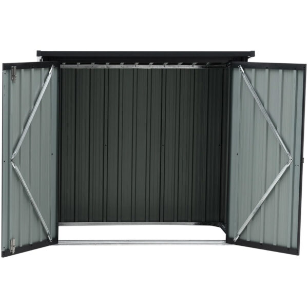Domek narzędziowy ogrodowy metalowy 145 x 86 x 135 cm 1 10250608 1