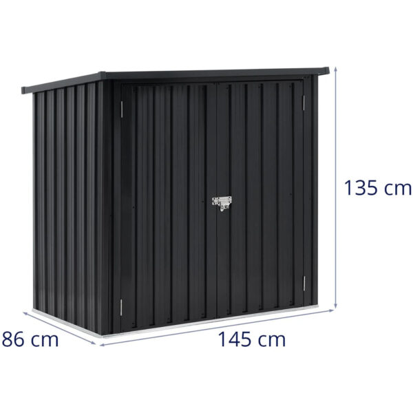 Domek narzędziowy ogrodowy metalowy 145 x 86 x 135 cm 4 10250608 4