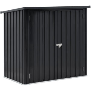 Domek narzędziowy ogrodowy metalowy 145 x 86 x 135 cm 5 Domek narzędziowy ogrodowy metalowy 145 x 86 x 135 cm - obrazek 1