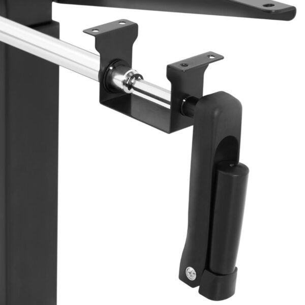 Stelaż rama biurka z ręczną regulacją wysokości 73-124 cm do 70 kg CZARNY 2 10260061 2