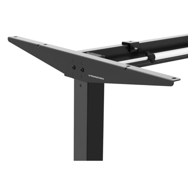 Stelaż rama biurka z ręczną regulacją wysokości 73-124 cm do 70 kg CZARNY 3 10260061 3