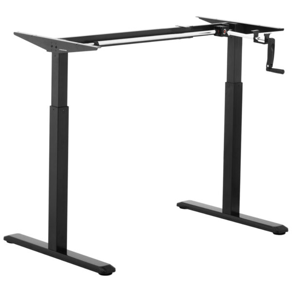 Stelaż rama biurka z ręczną regulacją wysokości 73-124 cm do 70 kg CZARNY 6 10260061 6