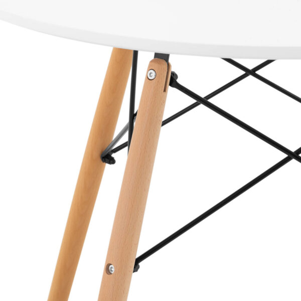 Stolik stół skandynawski do salonu biura nowoczesny okrągły śr. 80 cm wys. 74 cm 3 10260124 3