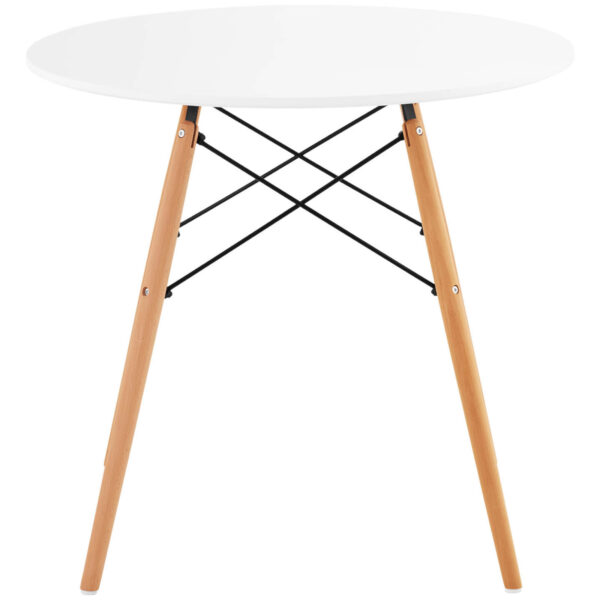 Stolik stół skandynawski do salonu biura nowoczesny okrągły śr. 80 cm wys. 74 cm 4 10260124 4