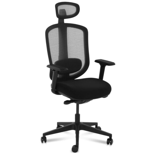 Krzesło fotel biurowy ergonomiczny z oparciem siatkowym i zagłówkiem maks. 150 kg 1 10260148 1