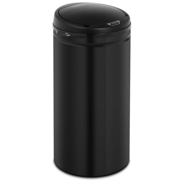 Kosz na śmieci automatyczny bezdotykowy z pojemnikiem i czujnikiem ruchu zasięg 30 cm 42 l CZARNY 1 10260194 1