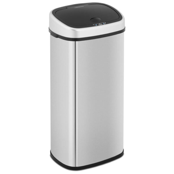 Kosz na śmieci automatyczny bezdotykowy prostokątny z czujnikiem ruchu 30 cm 68 l 1 10260202 1