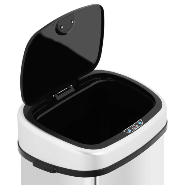 Kosz na śmieci automatyczny bezdotykowy prostokątny z czujnikiem ruchu 30 cm 68 l 2 10260202 2