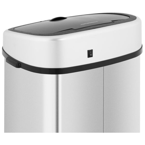 Kosz na śmieci automatyczny bezdotykowy prostokątny z czujnikiem ruchu 30 cm 68 l 3 10260202 3
