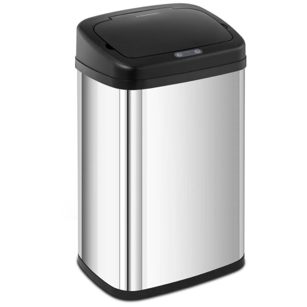 Kosz na śmieci automatyczny bezdotykowy prostokątny z czujnikiem ruchu 30 cm 30 l 1 10260211 1