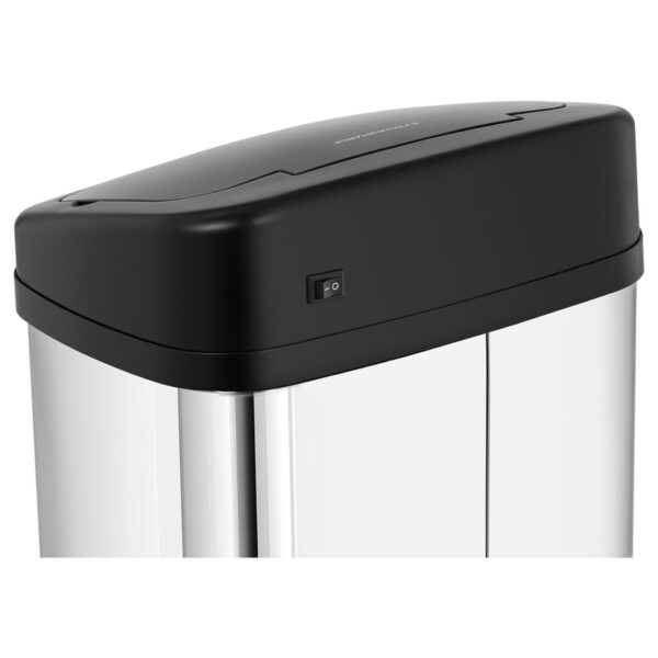 Kosz na śmieci automatyczny bezdotykowy prostokątny z czujnikiem ruchu 30 cm 30 l 3 10260211 3