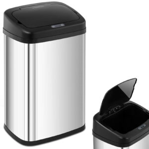 Kosz na śmieci automatyczny bezdotykowy prostokątny z czujnikiem ruchu 30 cm 30 l 5 Kosz na śmieci automatyczny bezdotykowy prostokątny z czujnikiem ruchu 30 cm 30 l - obrazek 1