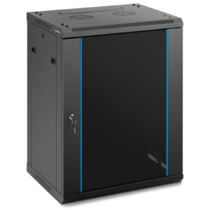 Szafa RACK serwerowa instalacyjna wisząca 19'' 15U IP20 do 60 kg 60x45x87 cm CZARNA 5 Szafa RACK serwerowa instalacyjna wisząca 19'' 15U IP20 do 60 kg 60x45x87 cm CZARNA - obrazek 1