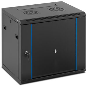 Szafa RACK serwerowa sieciowa wisząca 19'' 9U IP20 do 60 kg 54x39x49 cm CZARNA 5 Szafa RACK serwerowa sieciowa wisząca 19'' 9U IP20 do 60 kg 54x39x49 cm CZARNA - obrazek 1
