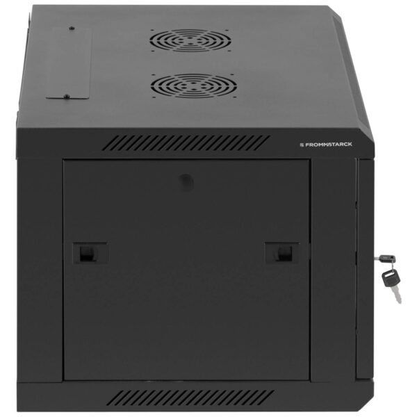 Szafa RACK serwerowa sieciowa wisząca 19'' 6U IP20 do 60 kg 60x44x37 cm CZARNA 4 10260266 4