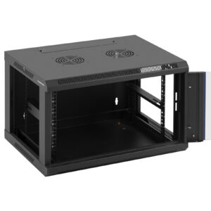 Szafa RACK serwerowa sieciowa wisząca 19'' 6U IP20 do 60 kg 60x44x37 cm CZARNA 11 Szafa RACK serwerowa sieciowa wisząca 19'' 6U IP20 do 60 kg 60x44x37 cm CZARNA - obrazek 6