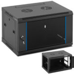 10260266 szafa rack serwerowa sieciowa stojaca 19 6u ip20 do 60 kg 60x44x37 cm czarna ean 4062859014665 hurtownia zielona gora