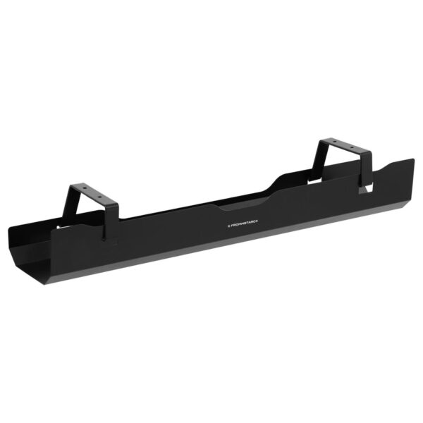Półka maskownica organizer na kable pod biurko 600x135x108 mm CZARNA 1 10260298 1