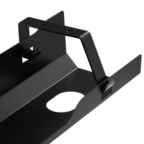 Półka maskownica organizer na kable pod biurko 600x135x108 mm CZARNA 2 10260298 2