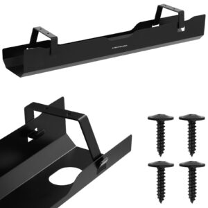Półka maskownica organizer na kable pod biurko 600x135x108 mm CZARNA 5 Półka maskownica organizer na kable pod biurko 600x135x108 mm CZARNA - obrazek 1