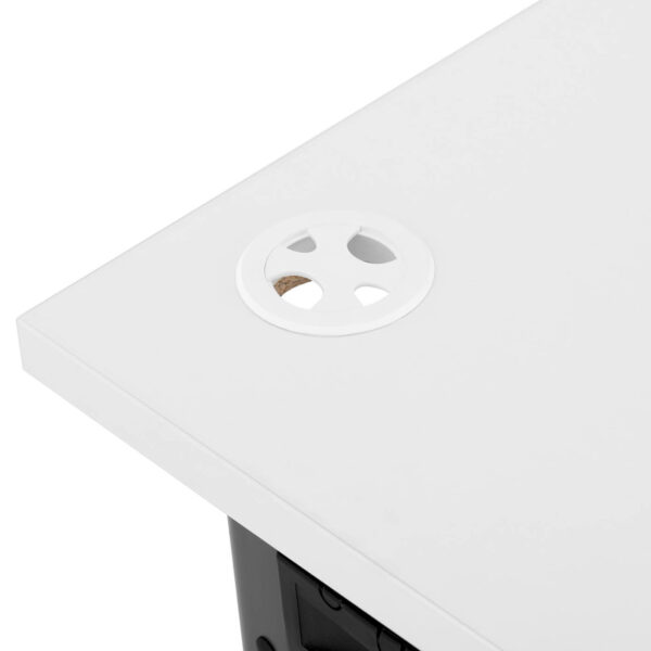 Biurko komputerowe na metalowym stelażu 140 x 73,5 biało-szare 3 10260310 3