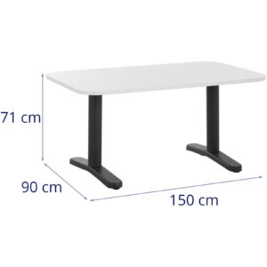 Stół konferencyjny biurowy na metalowym stelażu 150 x 90 cm 11 Stół konferencyjny biurowy na metalowym stelażu 150 x 90 cm - obrazek 6