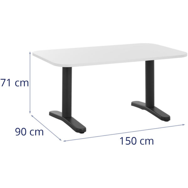 Stół konferencyjny biurowy na metalowym stelażu 150 x 90 cm 5 10260316 5