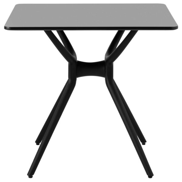 Stół stolik kwadratowy do domu biura uniwersalny maks. 150 kg 80x80 cm CZARNY 5 10260325 5