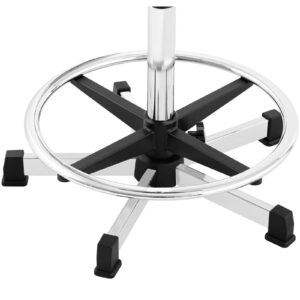 Taboret krzesło robocze warsztatowe z podnóżkiem 120 kg 530-800 mm czarne 9 Taboret krzesło robocze warsztatowe z podnóżkiem 120 kg 530-800 mm czarne - obrazek 4